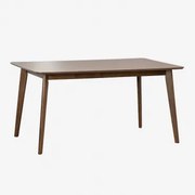 Rectangulaire Eettafel 150x90 Cm In Kerhen Hout Donker Hout - Sklum