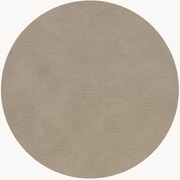 Handgemaakte ronde leren placemat Bull