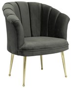 Velvet Fauteuil - Grijs