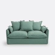 Slaapbank H14 cm, gekreukt linnen, Odna