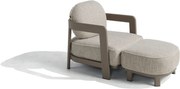 4 Seasons Outdoor Oasis loungestoel Mocca Loungestoel beige weerbestendig