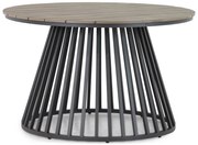 Dining Tuintafel rond 125 cm Aluminium/polywood Grijs Sorrento