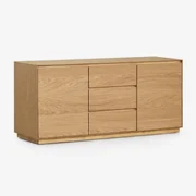 Rechthoekig Dressoir 140x45 Cm In Burundi Mdf Eikenhout - Sklum