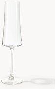 Kristalglazen champagneglazen Gwenda, 6-delig