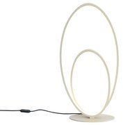 Design tafellamp beige incl. LED 3-staps dimbaar - Boomerang