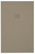ZEZA Grade douchevloer - 70x100cm - antislip - antibacterieel - mineraalmarmer - rechthoek - mat cream (taupe) 400000000000019545