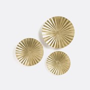 Set van 3 ronde wanddecoraties, Strakaza