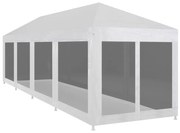 vidaXL Partytent met 10 mesh zijwanden 12x3 m