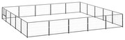 vidaXL Hondenkennel 25 m² staal zwart