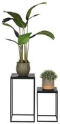 LABEL51 2-delige Plantentafelset Vintage zwart