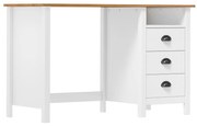 vidaXL Bureau Hill Range met 3 lades 120x50x74 cm massief grenenhout