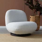 Organische Fauteuil Kiezel Boucle