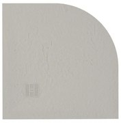 ZEZA Grade douchevloer - 90x90cm - antislip - antibacterieel - mineraalmarmer - kwartrond - mat new pearl (beige) 400000000000009469