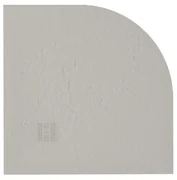 ZEZA Grade douchevloer - 90x90cm - antislip - antibacterieel - mineraalmarmer - kwartrond - mat new pearl (beige) 400000000000009469