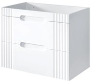 Comad Fiji onderkast met ribbelfront 60cm wit