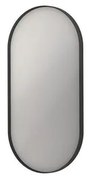 INK SP20 Spiegel - 40x4x80cm - ovaal - in stalen kader - aluminium zwart mat 8408950