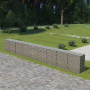 vidaXL Schanskorfmuur met deksels 900x50x100 cm gegalvaniseerd staal