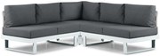Hoek loungeset 5 personen Aluminium Wit  Lifestyle Garden Furniture Lorenzo