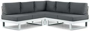 Hoek loungeset 5 personen Aluminium Wit  Lifestyle Garden Furniture Lorenzo