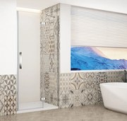 Gelco Trinity douchedeur 80cm rechts met helder glas chroom