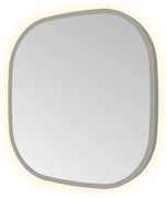 Hotbath &More Contour spiegel deens ovaal 40x40cm geborsteld gunmetal PVD