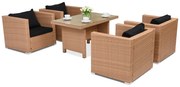 Roma Premium 4 Tuinpunt honing technorattan tuinmeubelen