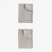 Set Van 2 Oziel Katoenen Keukenhanddoeken Beige – Crème - Sklum