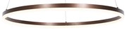 Hanglamp donkerbrons 80 cm incl. LED 3-staps dimbaar - Anello Modern rond Binnenverlichting Lamp