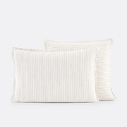 Kussensloop in gewassen linnen, gestreept, Linot