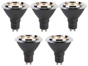 Set van 5 GU10 dimbare LED lamp AR70 6W 450 lm 2700K