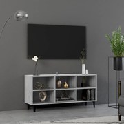 vidaXL Tv-meubel met metalen poten 103,5x30x50 cm betongrijs