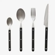 16-delige Tirvola Bestekset Van Roestvrij Staal Zwart - Sklum