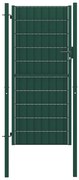 vidaXL Poort 100x124 cm PVC en staal groen