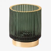 Glazen Kaarshouder July ↑8 Cm & Jungle Groen - Sklum