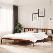 vidaXL Bedframe massief hout honingbruin 180x200 cm 6FT Super King