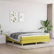 vidaXL Boxspringframe stof groen 160x200 cm