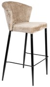 Dutchbone Georgia Beige Barkruk Vintage Velvet