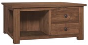 vidaXL Salontafel 68x68x33 cm massief teakhout