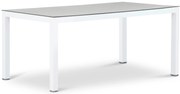 Dining Tuintafel rechthoekig 180 x 90 cm Wit Margao