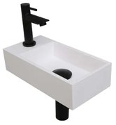 INK Versus Fonteinpack - Polystone - links fonteinkraan - designsifon - afvoerplug - incl bevestiging 1805126