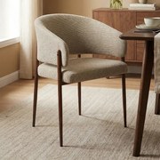 Walnoot Eetkamerstoel Met Armleuningen