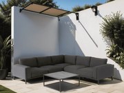 Flow. Doozy XL sooty loungeset SALE All Weather loungeset Antraciet Sunbrella loungeset LoungesetHoek loungeset outdoor textiel - weerbestendig
