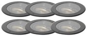 Buitenlamp Set van 6 grondspot wart AR111 verstelbaar IP65 - Delux Honey Modern GU10 IP65 Buitenverlichting