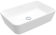 Villeroy & Boch Architectura waskom 60x40.5x15.5cm Rechthoek met overloopgat Wit Alpin glans Ceramic+ 5a2760r1