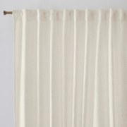 Linnen gordijn afgewerkt met aangerimpeld biesje, Elba