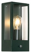 Buiten wandlamp donker groen met schemersensor IP44 - Rotterdam