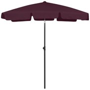 vidaXL Strandparasol 180x120 cm bordeauxrood