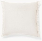 Linnen kussenhoes Luana met franjes