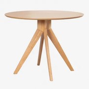 Ronde Eettafel Ø100 Cm Van Sekiz-hout Natuurlijk Hout - Sklum