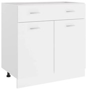 vidaXL Onderkast met lade Lyon 80x46x81,5 cm bewerkt hout wit